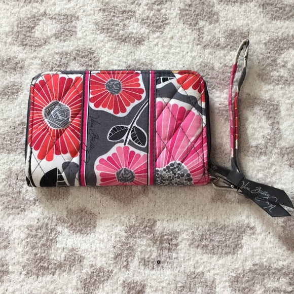 Vera Bradley Cheery Blossoms Zip Wristlet - Picture 3 of 5